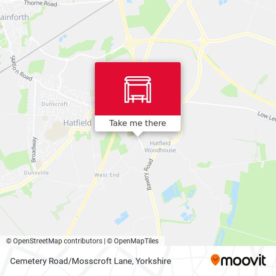 Cemetery Road/Mosscroft Lane map