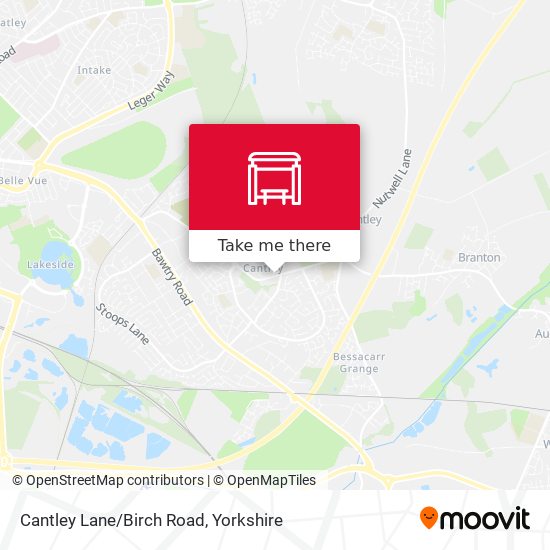 Cantley Lane/Birch Road map