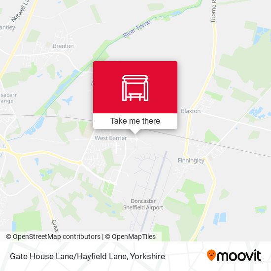 Gate House Lane/Hayfield Lane map