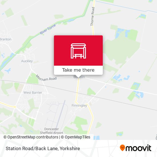 Station Road/Back Lane map