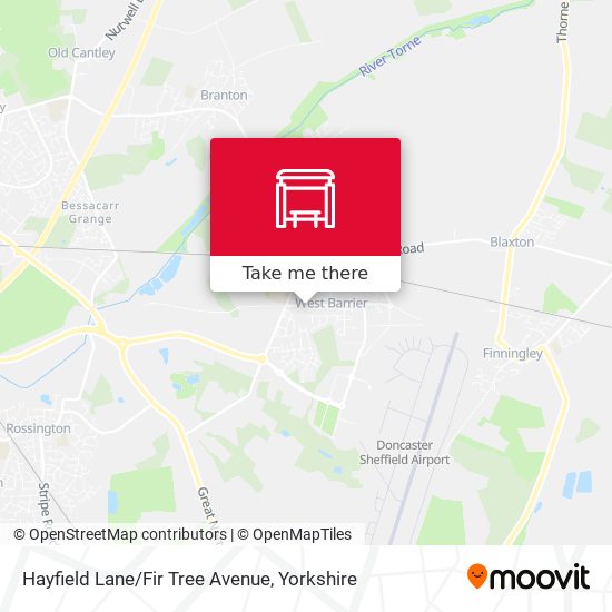 Hayfield Lane/Fir Tree Avenue map
