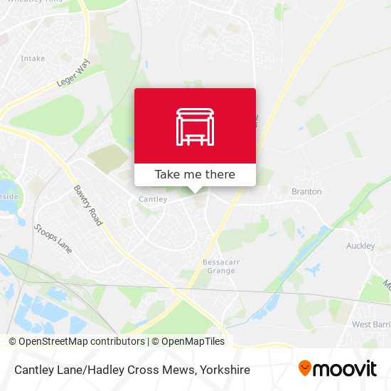 Cantley Lane/Hadley Cross Mews map