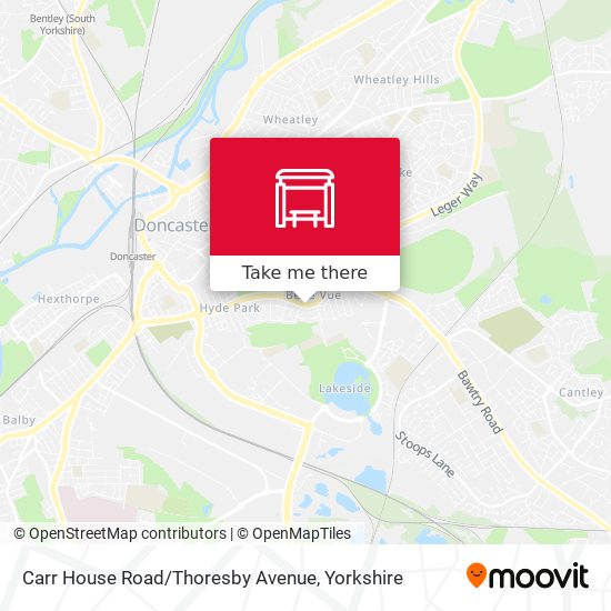 Carr House Road / Thoresby Avenue map