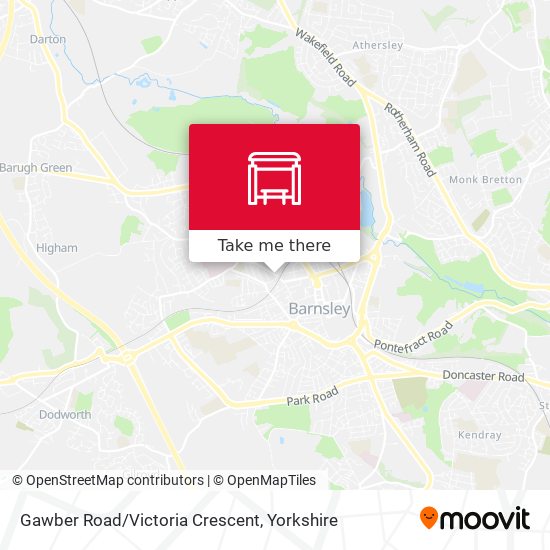 Gawber Road/Victoria Crescent map