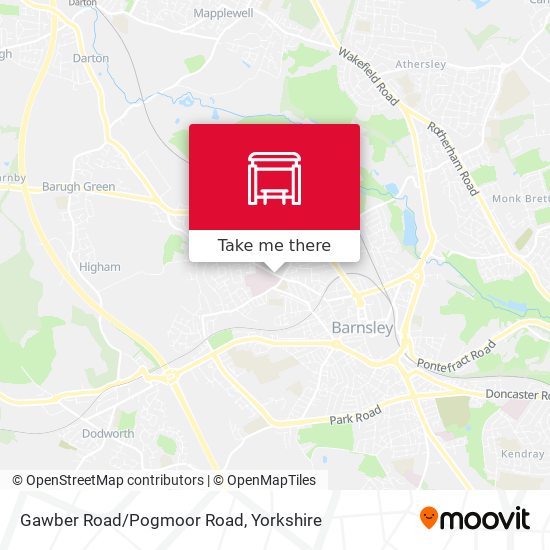 Gawber Road/Pogmoor Road map