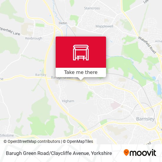 Barugh Green Road / Claycliffe Avenue map