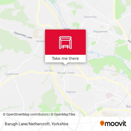 Barugh Lane/Nethercroft map