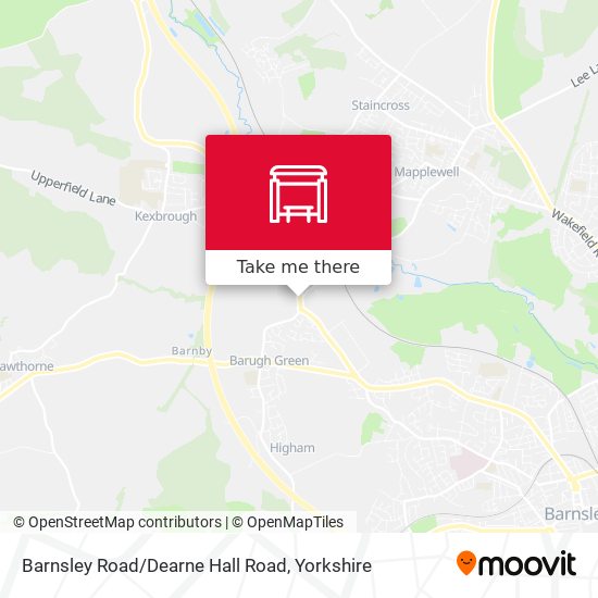 Barnsley Road/Dearne Hall Road map