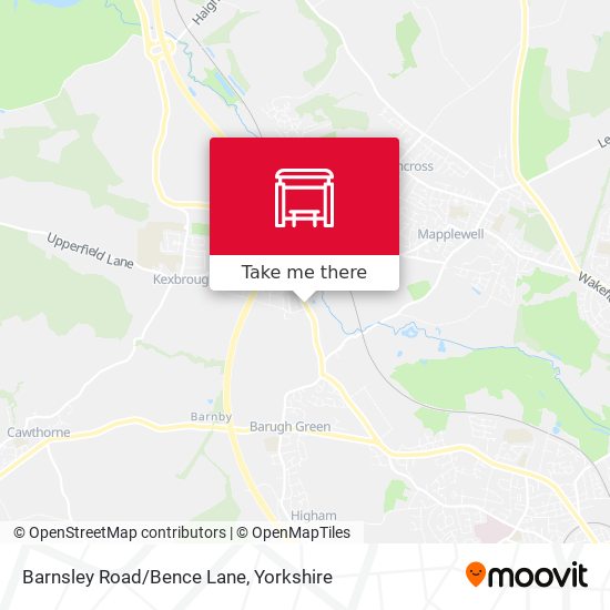 Barnsley Road/Bence Lane map