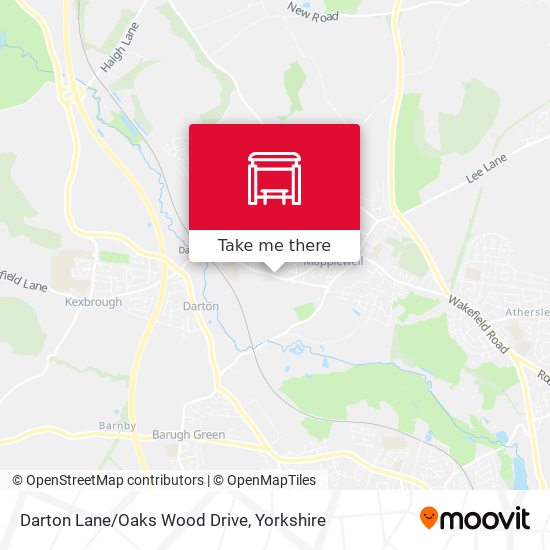 Darton Lane/Oaks Wood Drive map