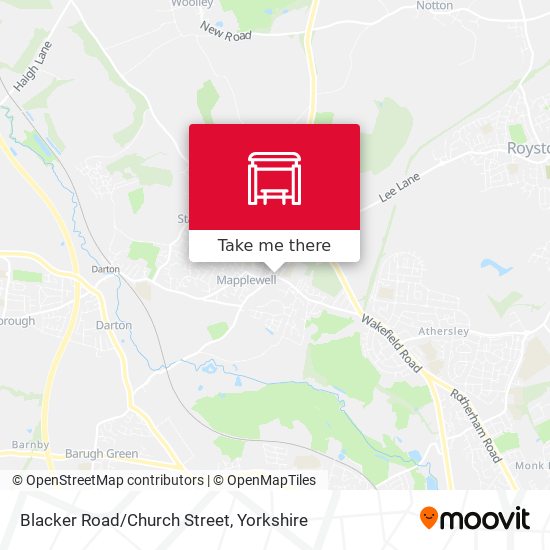 Blacker Road/Church Street map