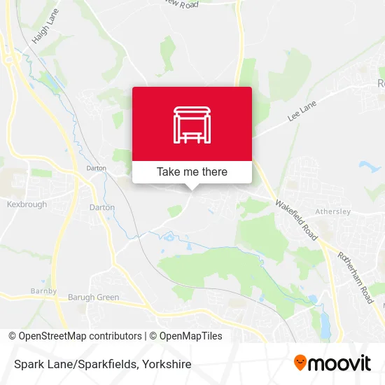 Spark Lane/Sparkfields map