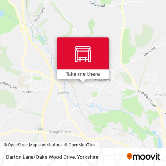 Darton Lane/Oaks Wood Drive map