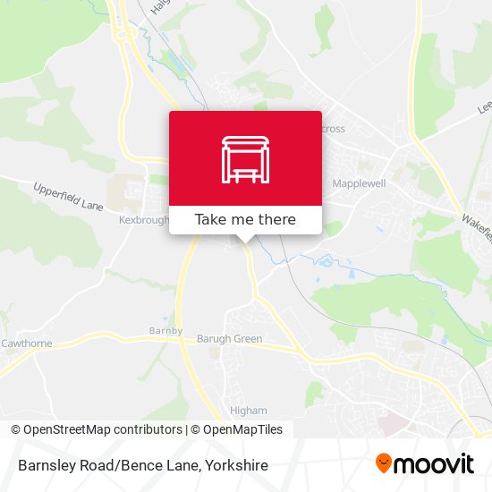 Barnsley Road/Bence Lane map