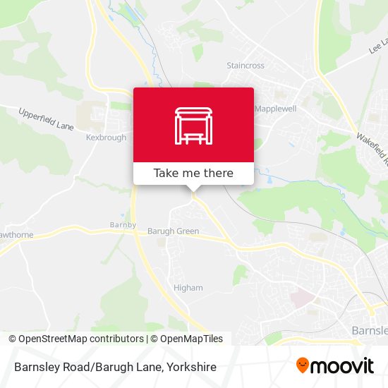 Barnsley Road/Barugh Lane map