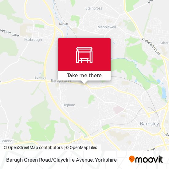 Barugh Green Road / Claycliffe Avenue map