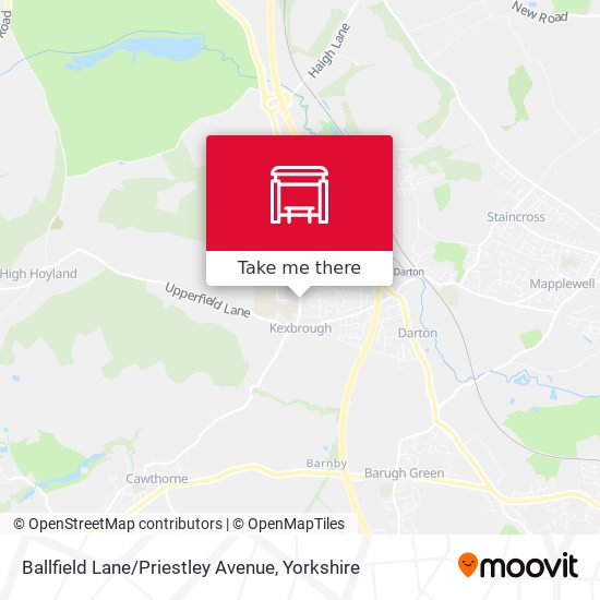 Ballfield Lane / Priestley Avenue map