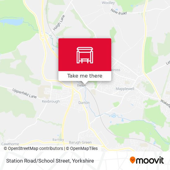Station Road/School Street map