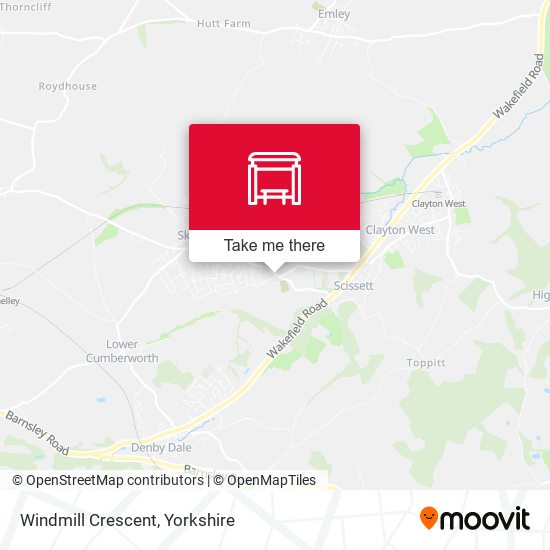 Windmill Crescent map