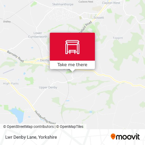 Lwr Denby Lane map