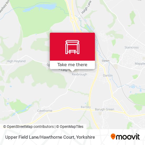 Upper Field Lane / Hawthorne Court map