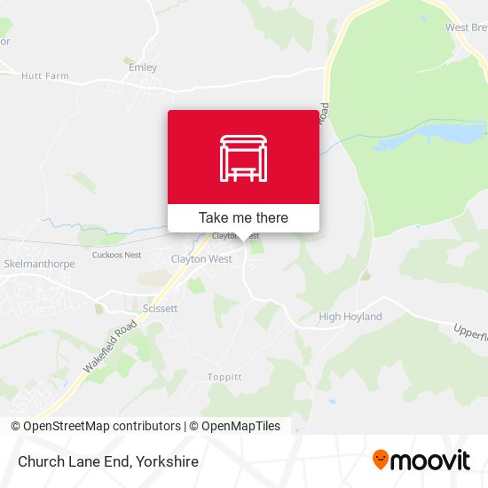 Church Lane End map