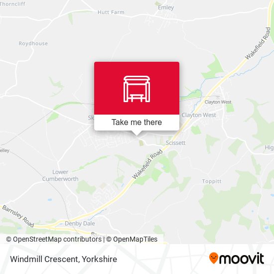 Windmill Crescent map