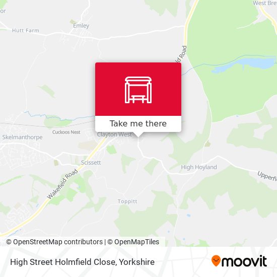High Street Holmfield Close map
