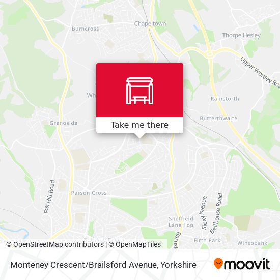 Monteney Crescent / Brailsford Avenue map