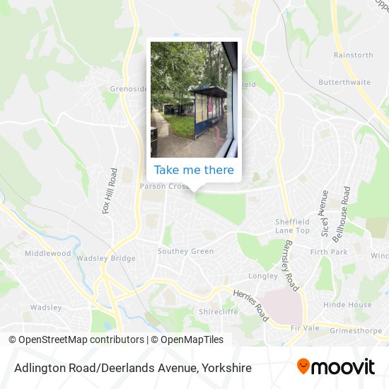 Adlington Road / Deerlands Avenue map