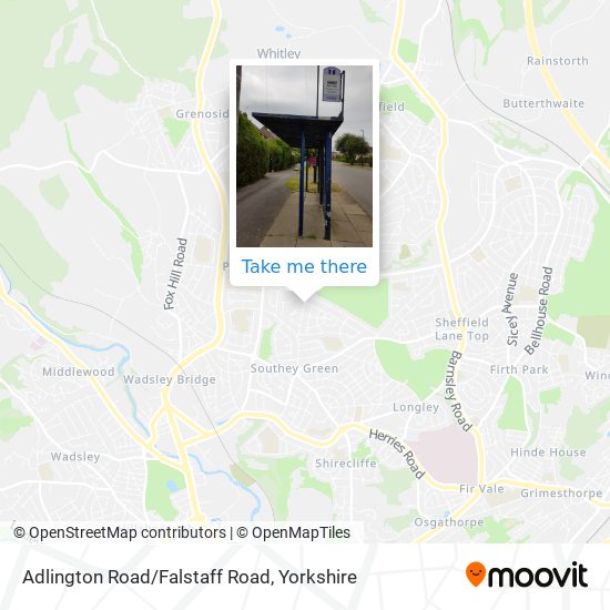 Adlington Road/Falstaff Road map