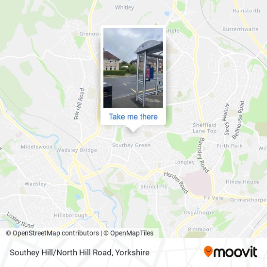 Southey Hill/North Hill Road map