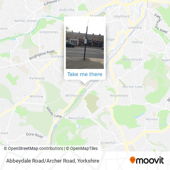 Abbeydale Road/Archer Road map