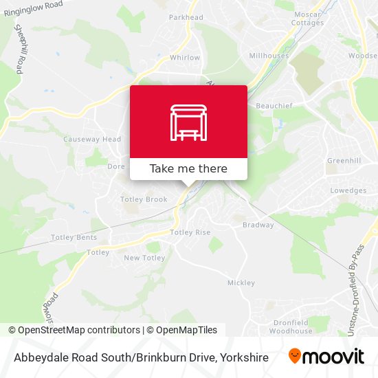 Abbeydale Road South / Brinkburn Drive map