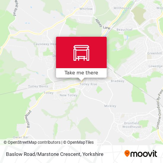 Baslow Road/Marstone Crescent map