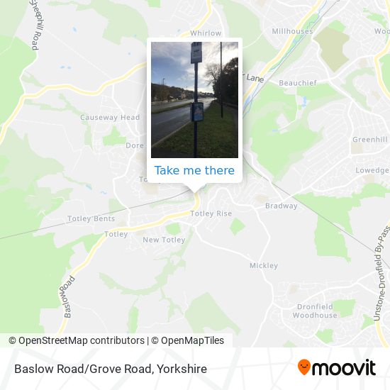 Baslow Road/Grove Road map