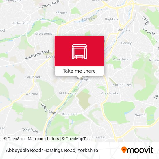Abbeydale Road/Hastings Road map