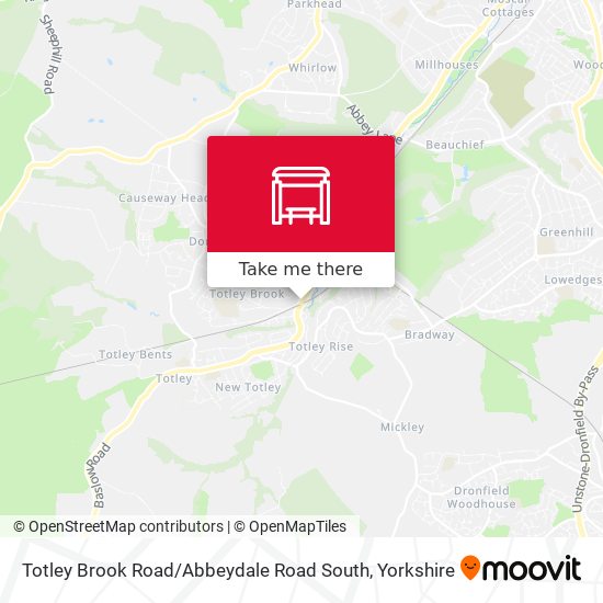 Totley Brook Road / Abbeydale Road South map