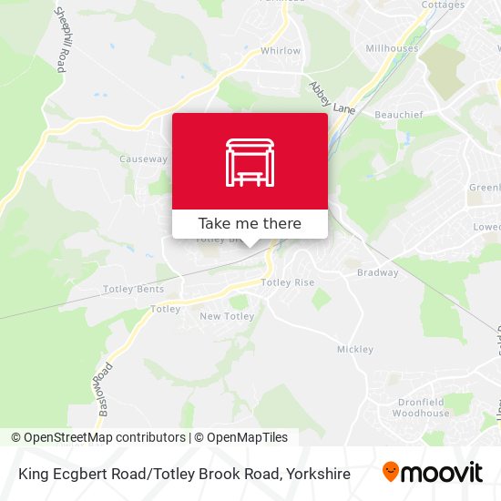 King Ecgbert Road / Totley Brook Road map