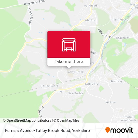 Furniss Avenue / Totley Brook Road map