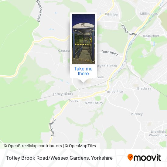 Totley Brook Road / Wessex Gardens map
