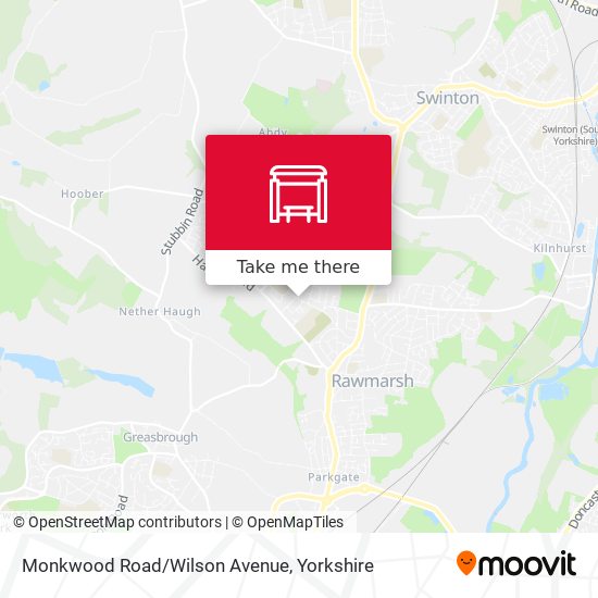 Monkwood Road/Wilson Avenue map