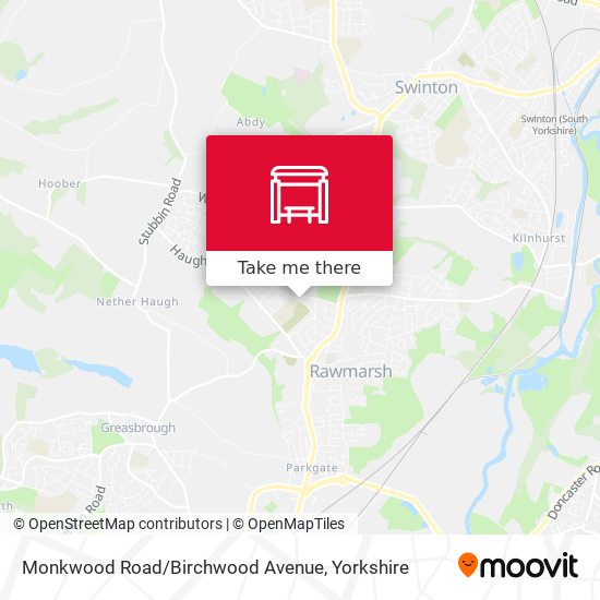 Monkwood Road/Birchwood Avenue map
