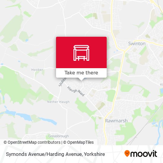 Symonds Avenue/Harding Avenue map