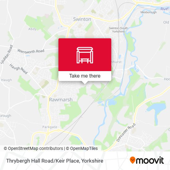 Thrybergh Hall Road/Keir Place map