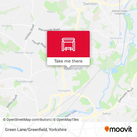 Green Lane/Greenfield map