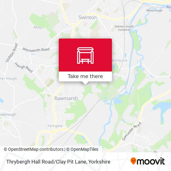 Thrybergh Hall Road / Clay Pit Lane map