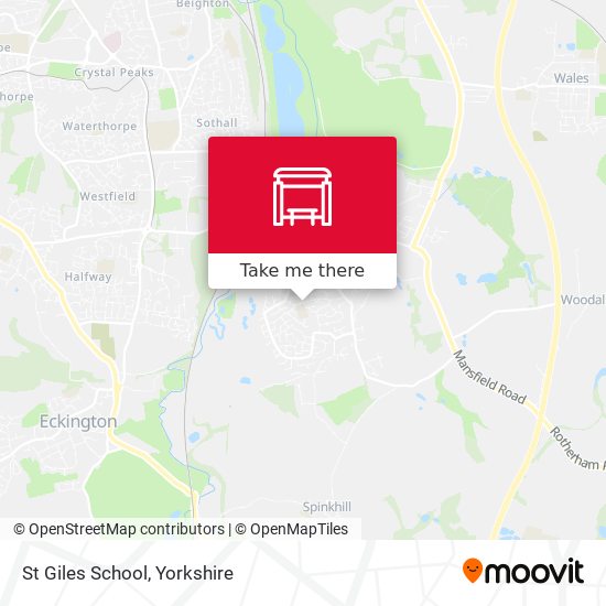 St Giles School map