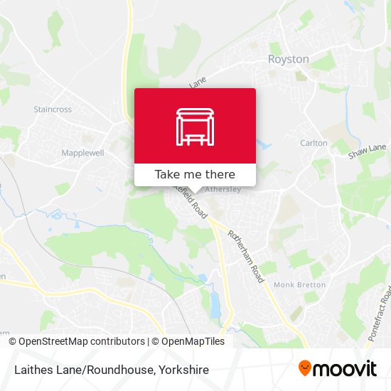 Laithes Lane/Roundhouse map