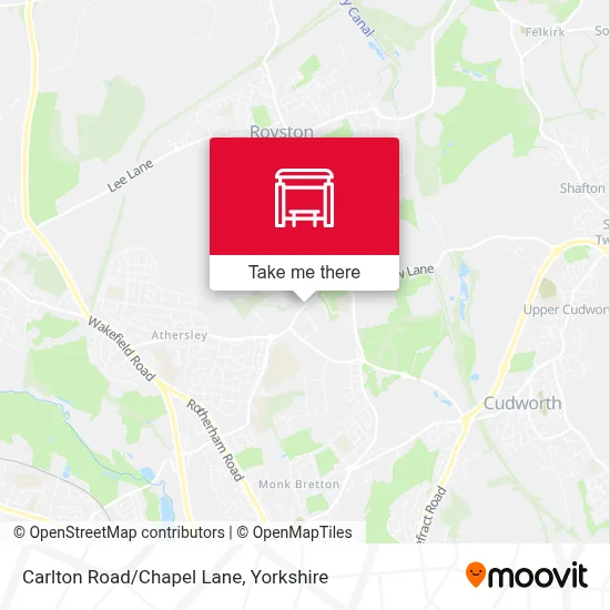 Carlton Road/Chapel Lane map